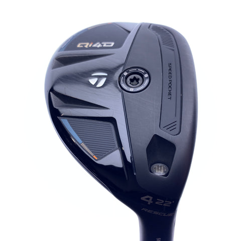 Used TaylorMade Qi4D 4 Hybrid / 22.0 Degrees / Stiff Flex