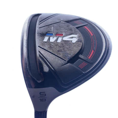 Used TaylorMade M4 5 Fairway Wood / 18.0 Degrees / Stiff Flex / Left-Handed