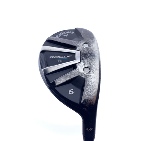 Used Callaway Rogue X 6 Hybrid / 26.0 Degrees / A Flex