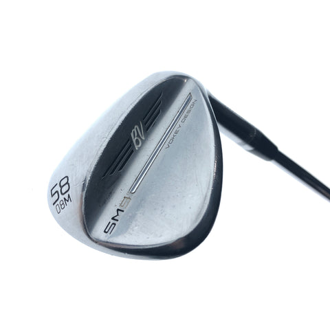 Used Titleist SM9 Tour Chrome Lob Wedge / 58.0 Degrees / Wedge Flex