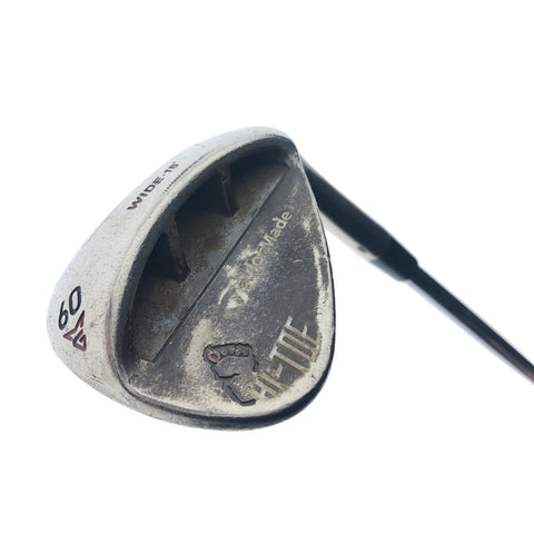 Used TaylorMade Hi Toe Raw Big Foot Lob Wedge / 60.0 Degrees / Wedge Flex