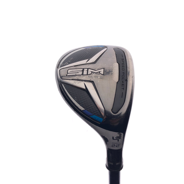 Used TaylorMade SIM Max 4 Hybrid / 22 Degrees / X-Stiff Flex