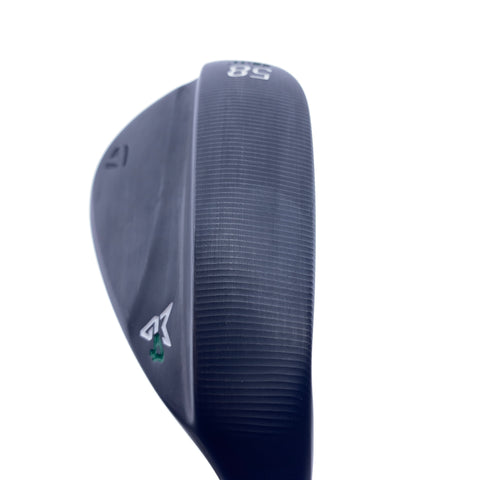 Used TaylorMade Milled Grind 4 Black Lob Wedge / 58.0 Degrees / Stiff Flex