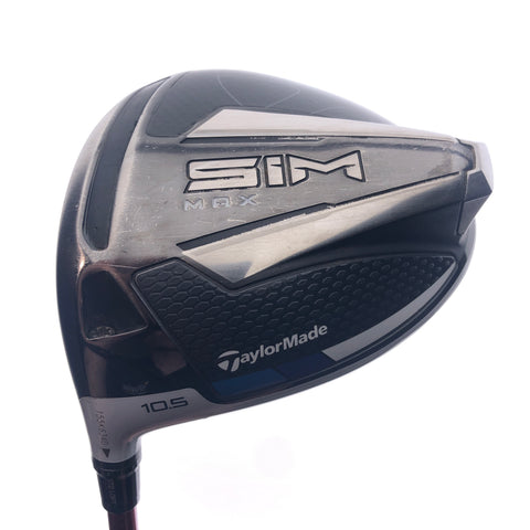 Used TaylorMade SIM Max Driver / 10.5 Degrees / Regular Flex / Left-Handed - Replay Golf 