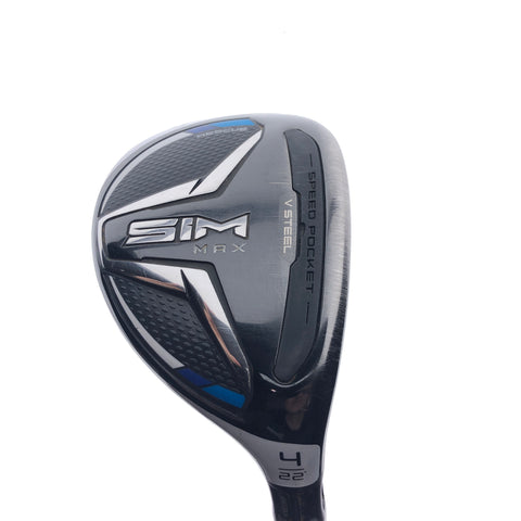 Used TaylorMade SIM Max 4 Hybrid / 22.0 Degrees / Stiff Flex