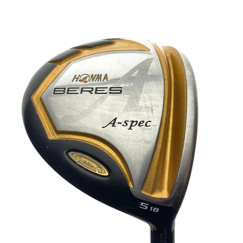 Used Honma Beres A-Spec 5 Fairway Wood / 18.0 Degrees / Regular Flex