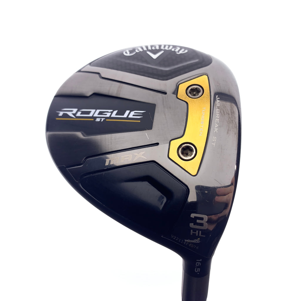 Used Callaway Rogue ST MAX 3  HL Fairway Wood / 16.5 Degrees / A Flex