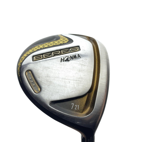 Used Honma Beres 07 3-Star 7 Fairway Wood / 21.0 Degrees / Regular Flex