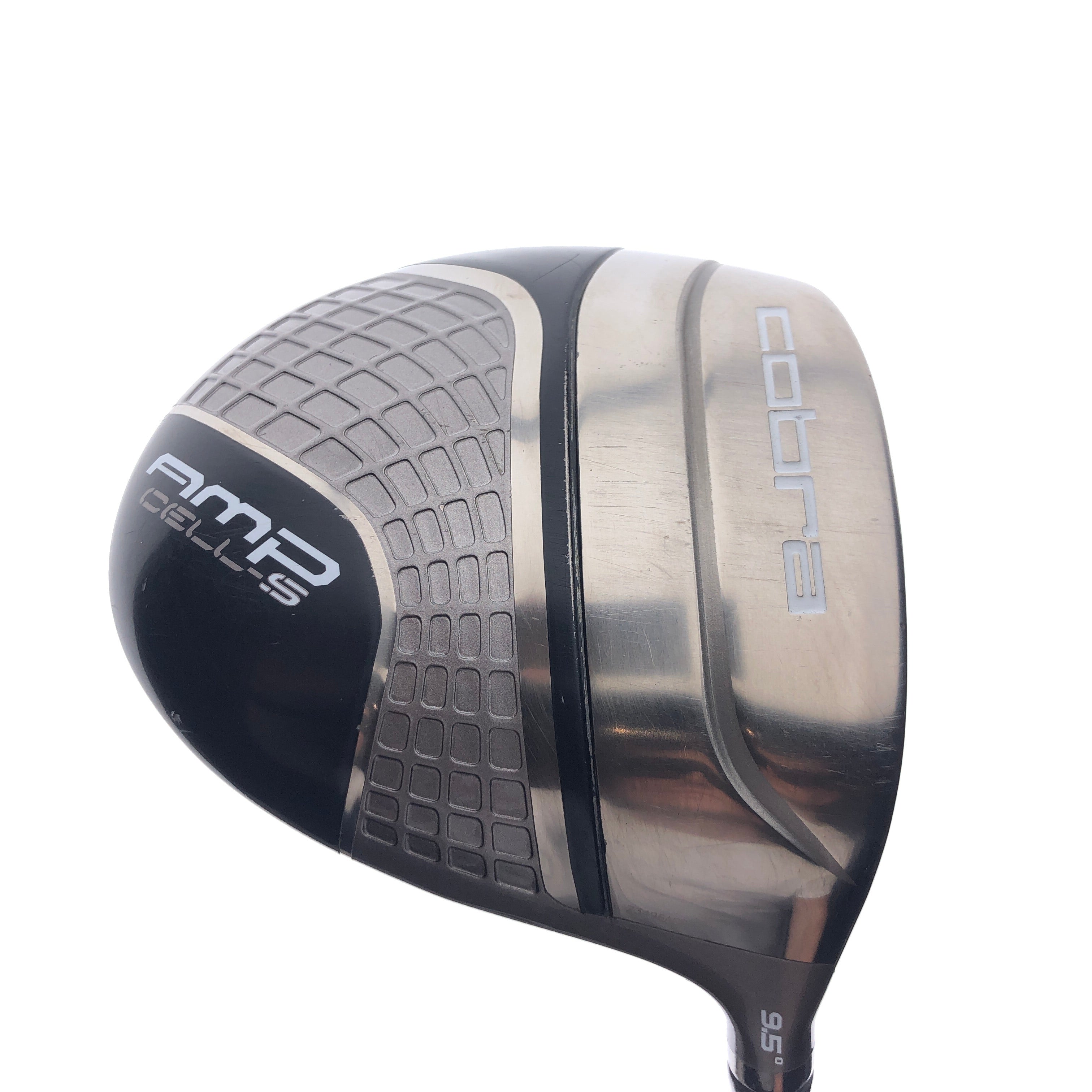 Used Cobra AMP Cell-S Black Driver / 9.5 Degrees / Stiff Flex - Replay Golf 