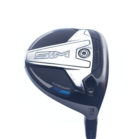 Used TaylorMade SIM Titanium 3 Fairway Wood / 15.0 Degrees / X-Stiff Flex