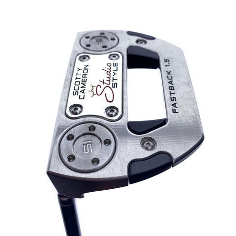 Used Scotty Cameron Studio Style Fastback 1.5 Putter / 34.0 Inches / Left-Handed