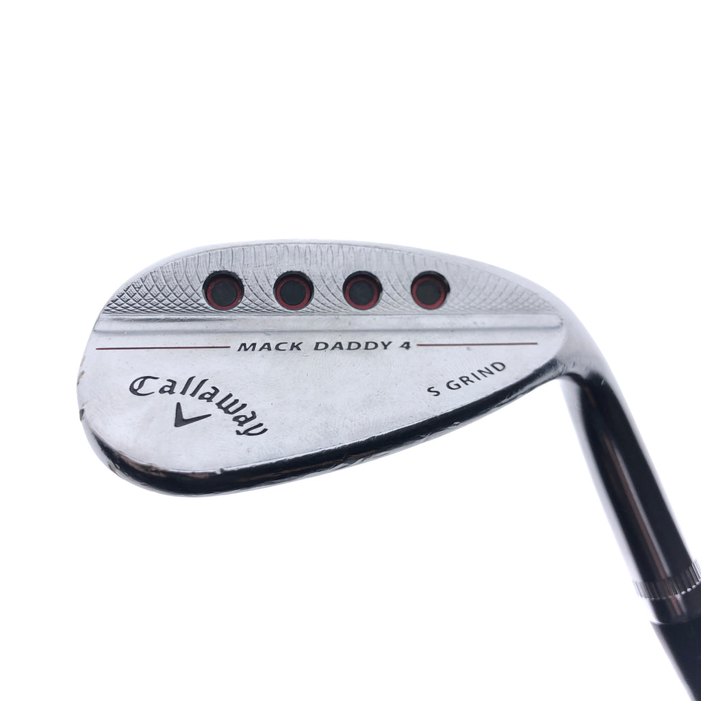 Used Callaway Mack Daddy 4 Chrome Sand Wedge / 56.0 Degrees / Stiff Flex