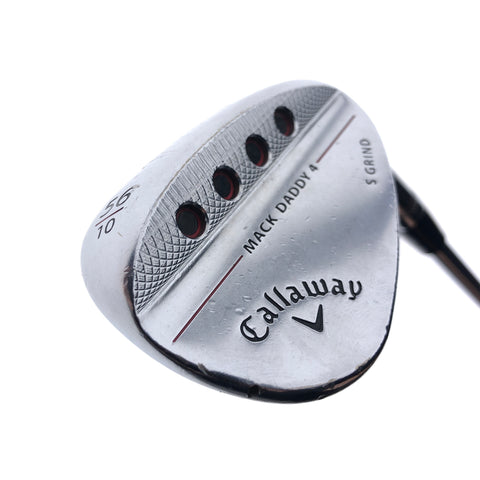 Used Callaway Mack Daddy 4 Chrome Sand Wedge / 56.0 Degrees / Stiff Flex