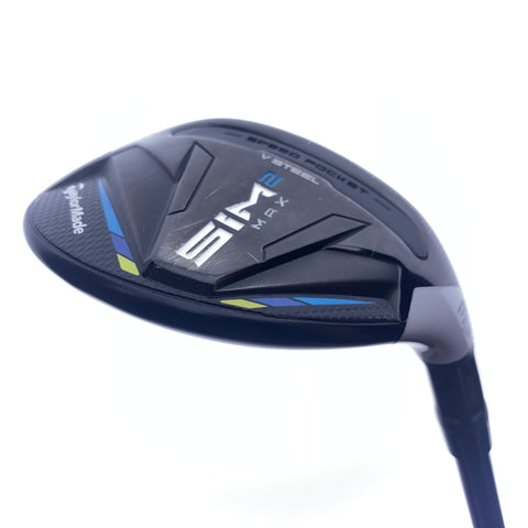 Used TaylorMade Sim2 Max Rescue 3 Hybrid / 19.0 Degrees / Stiff Flex