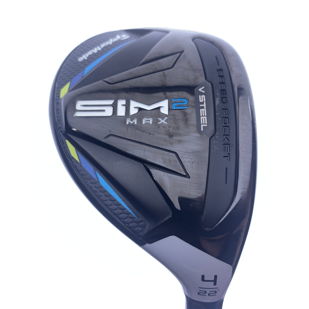 Used TaylorMade Sim2 Max Rescue 4 Hybrid / 22.0 Degrees / Regular Flex