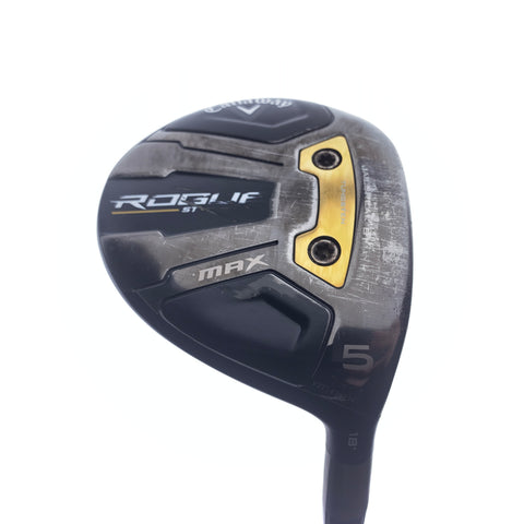 Used Callaway Rogue ST MAX 5 Fairway Wood / 18.0 Degrees / A Flex