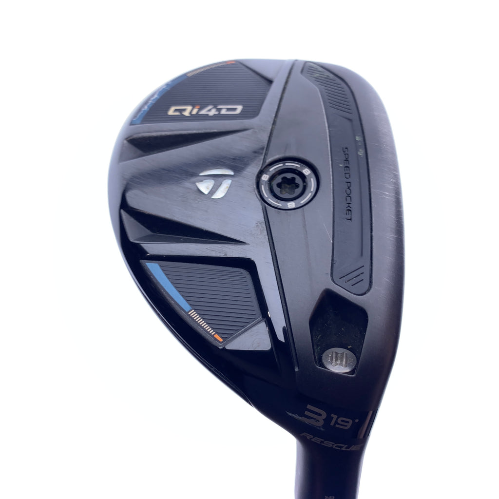 Used TaylorMade Qi4D 3 Hybrid / 19.0 Degrees / Stiff Flex