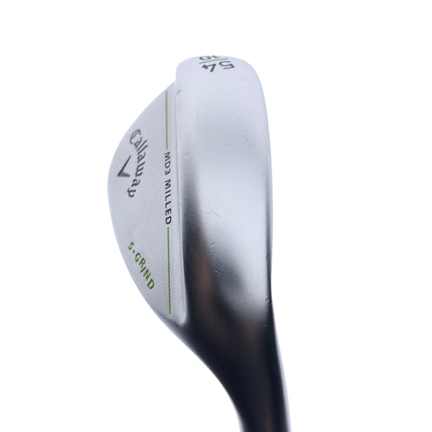 Used Callaway MD3 Milled Chrome Sand Wedge / 54.0 Degrees / Wedge Flex