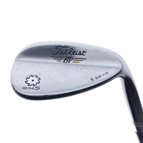 Used Titleist Vokey SM5 Tour Chrome Lob Wedge / 60.0 Degrees / Wedge Flex