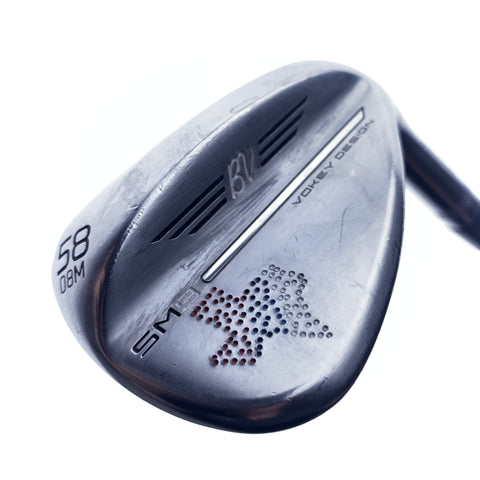 Used Titleist SM9 Tour Chrome Lob Wedge / 58.0 Degrees / Wedge Flex
