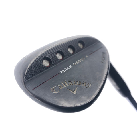 Used Callaway Mack Daddy 4 Black Lob Wedge / 58.0 Degrees / Stiff Flex