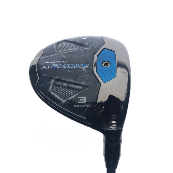 Used Callaway Paradym Ai Smoke MAX D 3 Fairway Wood / 15 Degrees / Stiff Flex