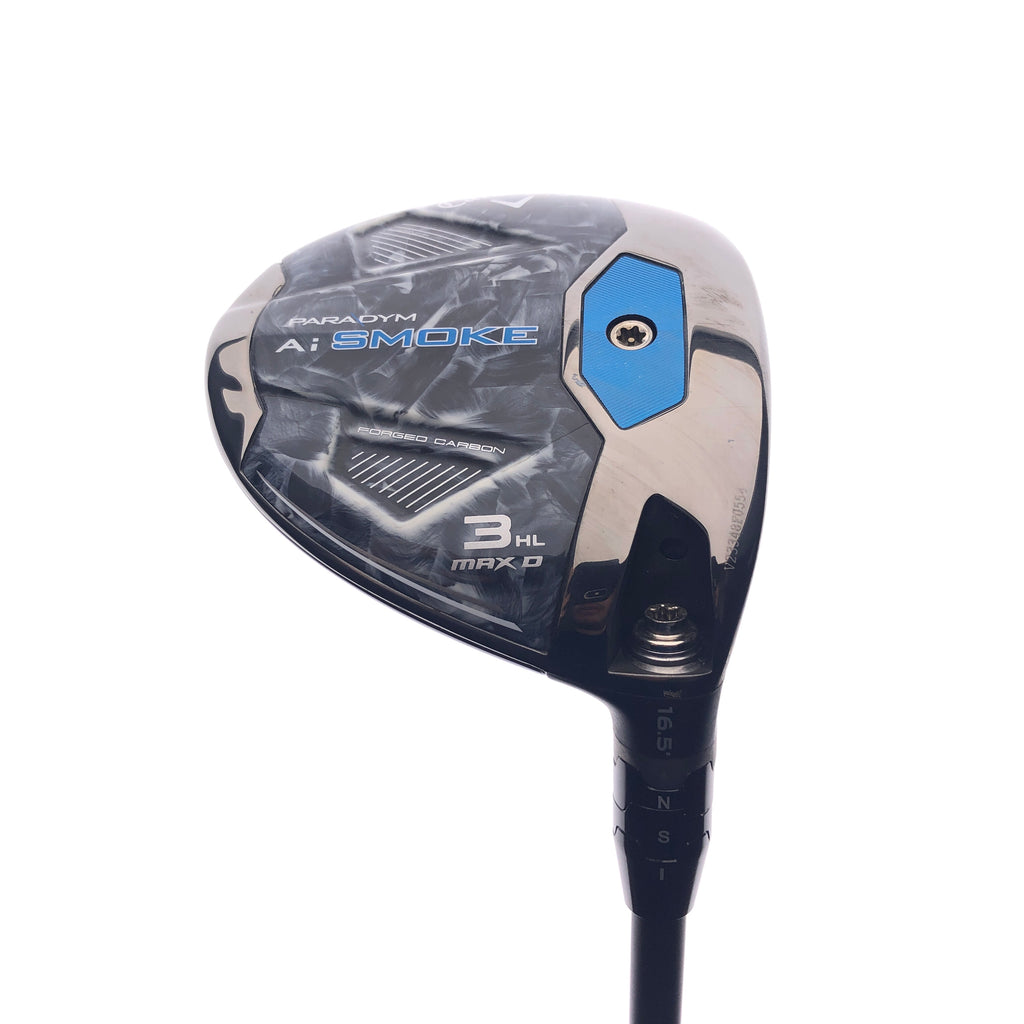 Used Callaway Paradym Ai Smoke MAX D 3  HL Fairway Wood / 16.5 Degrees / A Flex