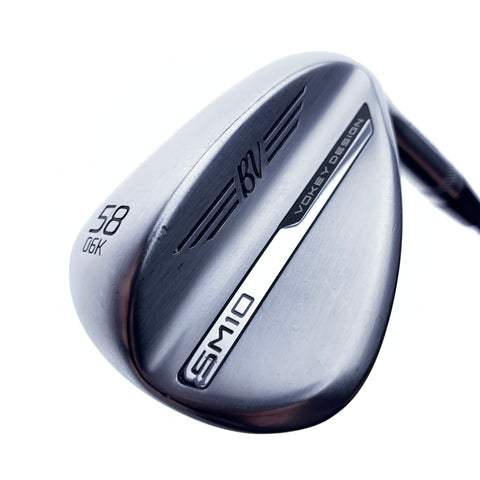 Used Titleist Vokey SM10 Tour Chrome Lob Wedge / 58.0 Degrees / Wedge Flex