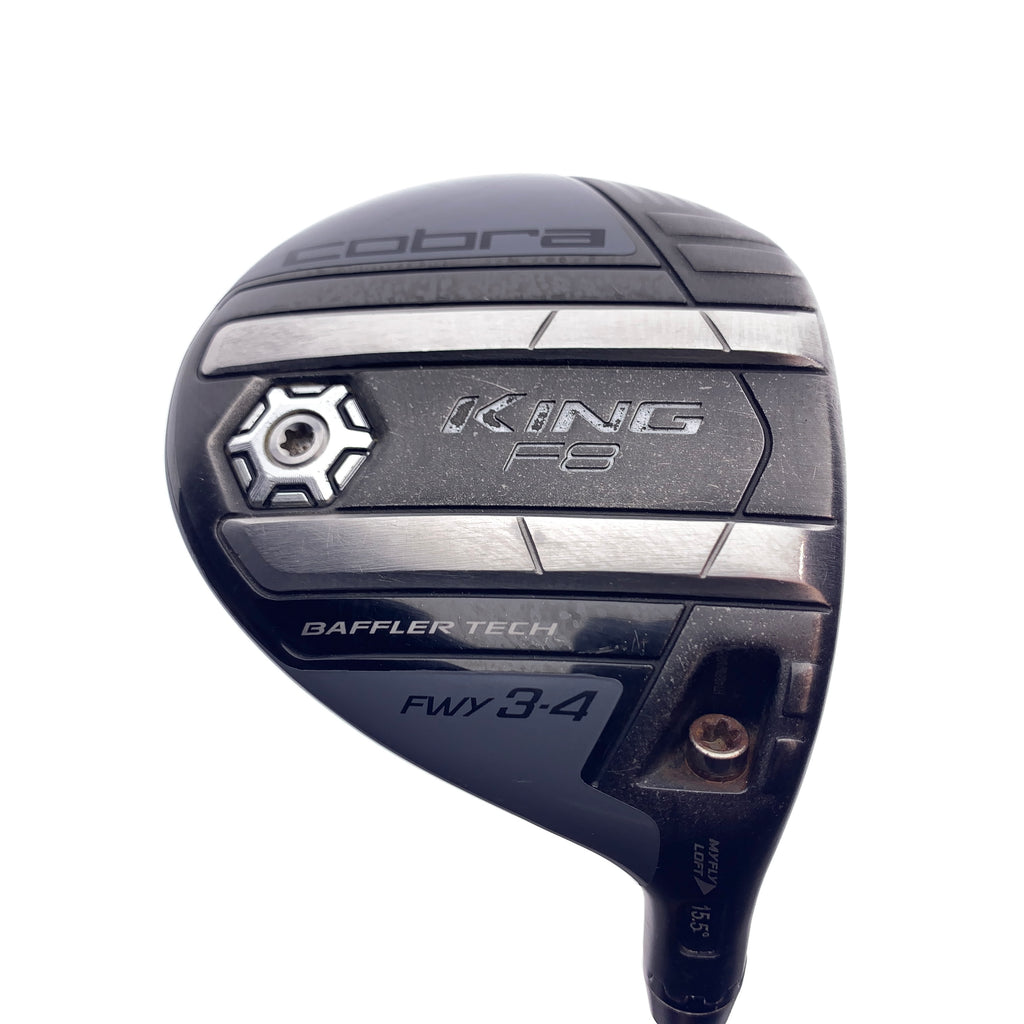 Used Cobra King F8 3 - 4 Fairway Wood / 13-16 Degrees / Regular Flex