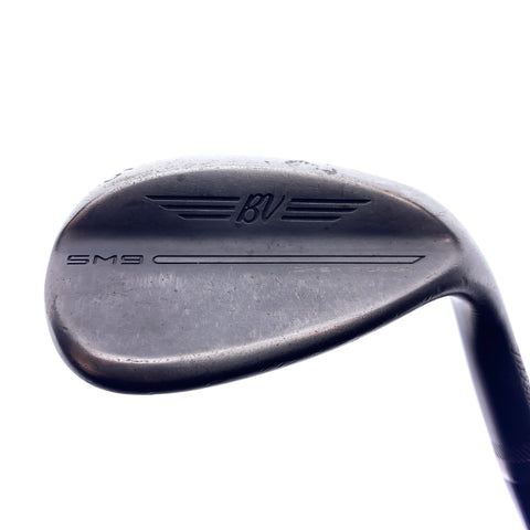 Used Titleist SM9 Jet Black Sand Wedge / 56.0 Degrees / Wedge Flex
