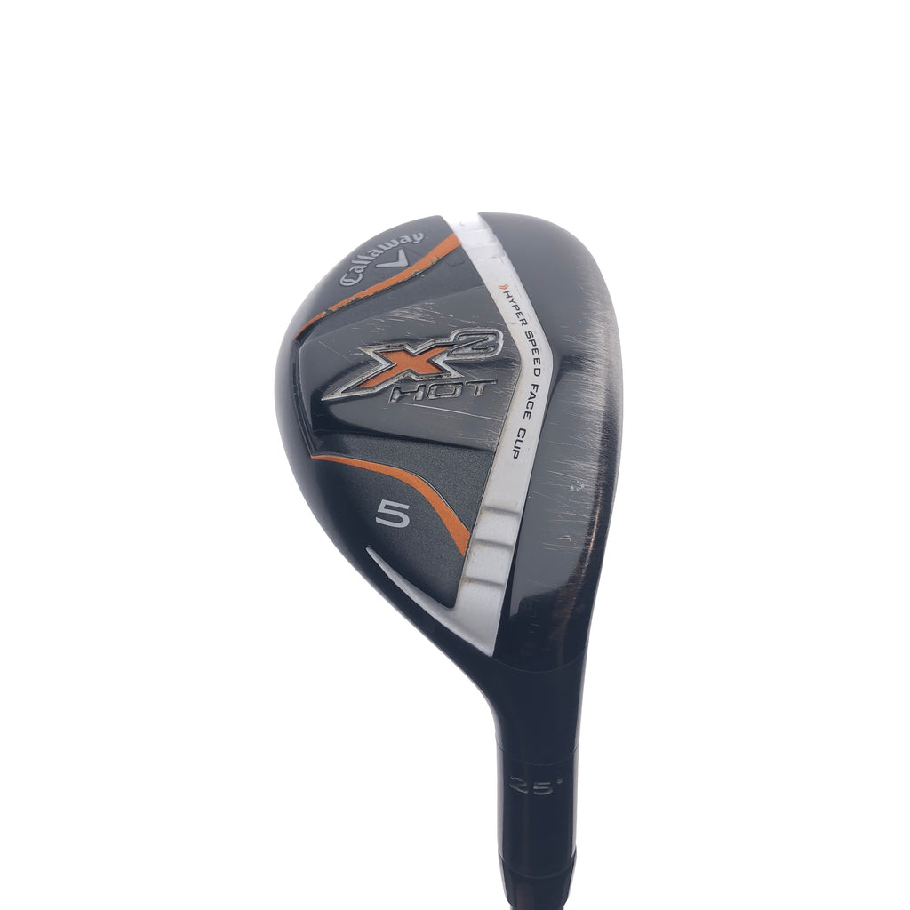 Used Callaway X2 Hot 5 Hybrid / 25 Degrees / Regular Flex