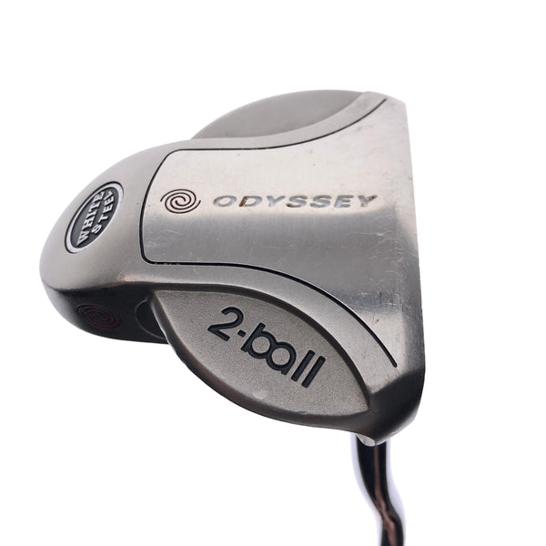 Used Odyssey White Steel 2-Ball Putter / 34.0 Inches - Replay Golf 