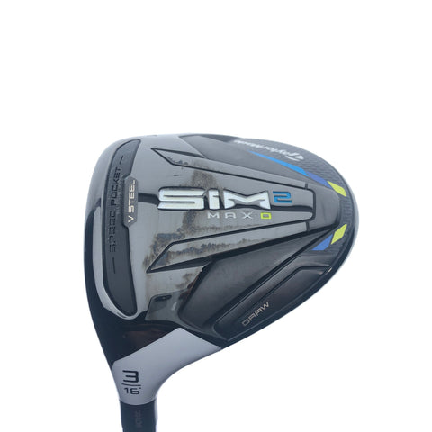 Used TaylorMade Sim2 Max D 3 Fairway Wood/16.0 Degrees/Reg Flex/Left-Handed