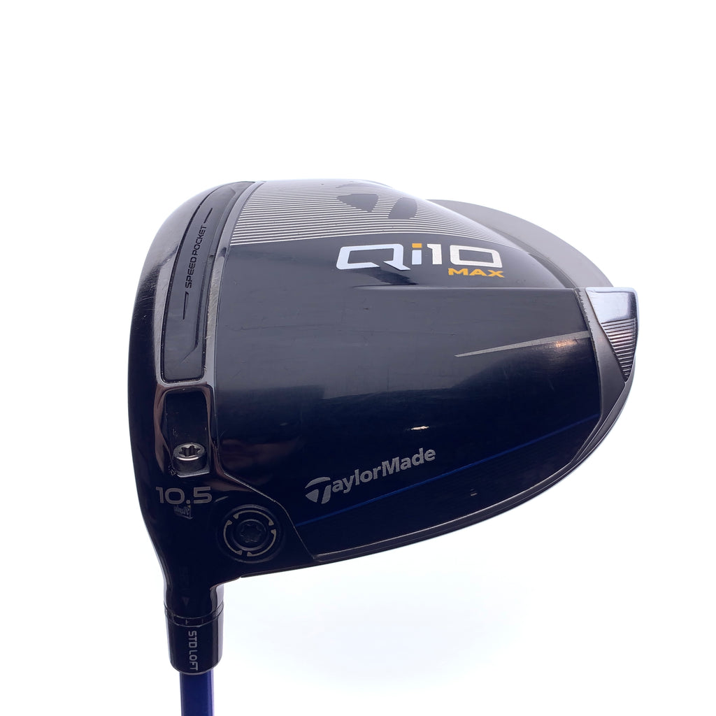Used TaylorMade Qi10 Max Driver / 10.5 Degrees / Stiff Flex / Left-Handed
