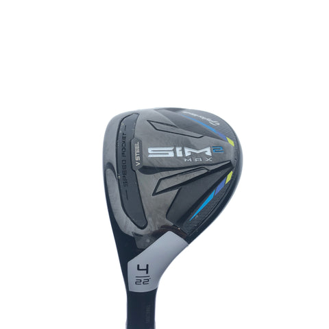 Used TaylorMade Sim2 Max Rescue 4 Hybrid/22.0 Deg/Reg Flex/Left-Handed