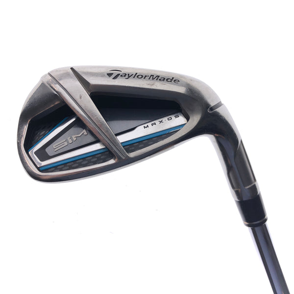 Used TaylorMade SIM Max OS PW Iron / Regular Flex