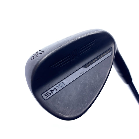 Used Titleist Vokey SM10 Jet Black Gap Wedge / 52.0 Degrees / Wedge Flex