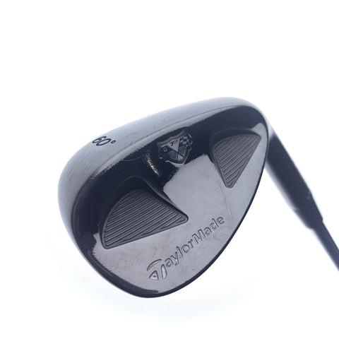 Used TaylorMade Rac TP Z Groove Black Lob Wedge / 60.0 Degrees / Wedge Flex