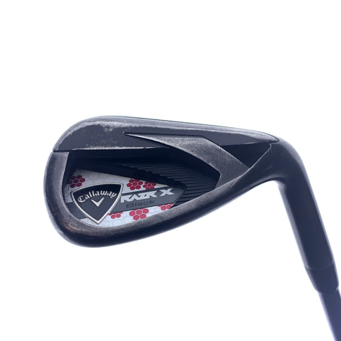 Used Callaway Razr X Black Lob Wedge / Ladies Flex