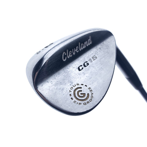Used Cleveland CG15 Satin Chrome Gap Wedge / 52.0 Degrees / Wedge Flex