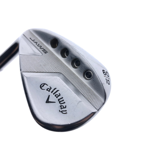 Used Callaway Jaws Full Toe Chrome Lob Wedge / 60.0 Degrees / Wedge Flex / Left