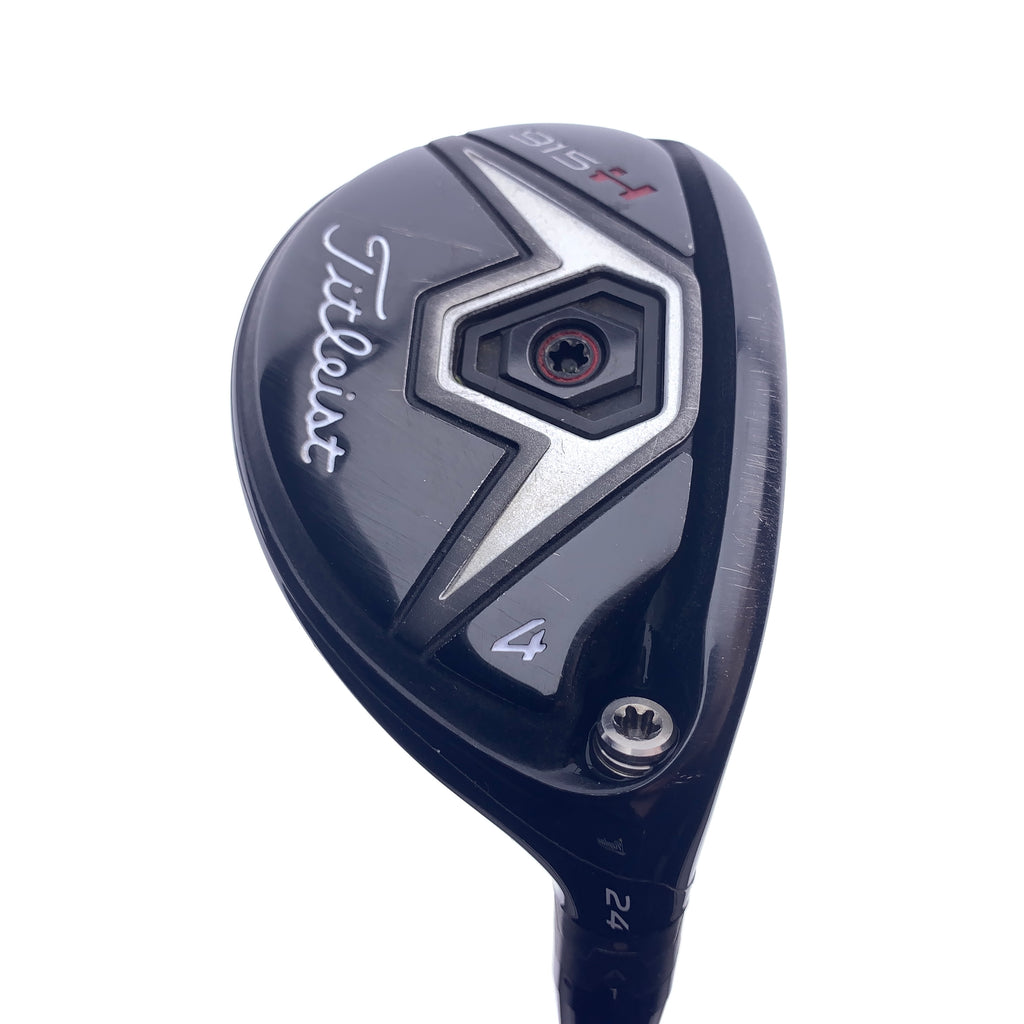 Used Titleist 915 H 4 Hybrid / 24 Degrees / Regular Flex