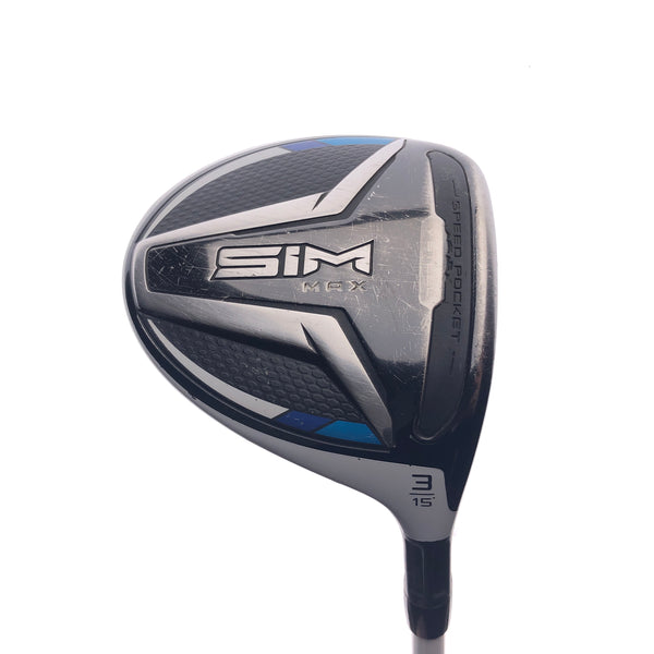 Used TaylorMade SIM Max 3 Fairway Wood / 15 Degrees / Stiff Flex