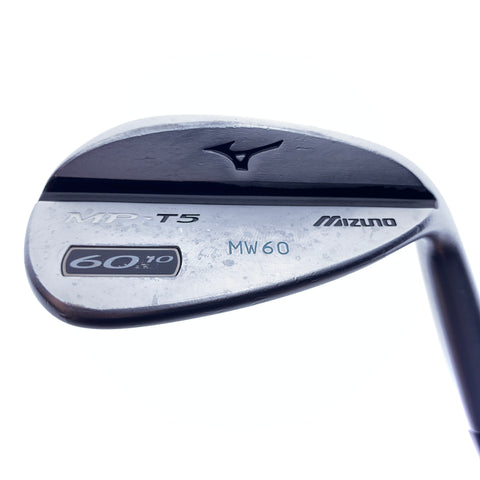 Used Mizuno MP T5 White Satin Lob Wedge / 60.0 Degrees / Regular Flex