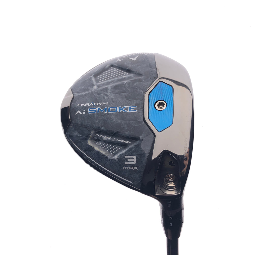 Used Callaway Paradym Ai Smoke MAX 3 Fairway Wood / 15 Degrees / X-Stiff Flex