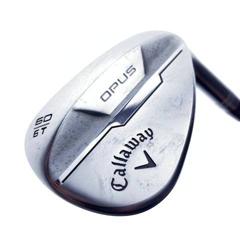 Used Callaway Opus Brushed Chrome Lob Wedge / 60.0 Degrees / Wedge Flex