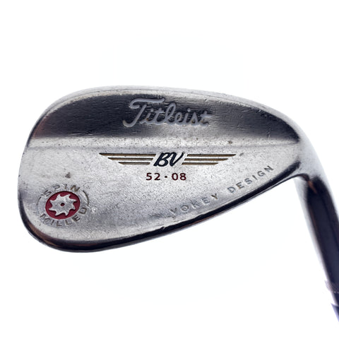 Used Titleist Vokey Spin Milled Red Gap Wedge / 52.0 Degrees / Wedge Flex
