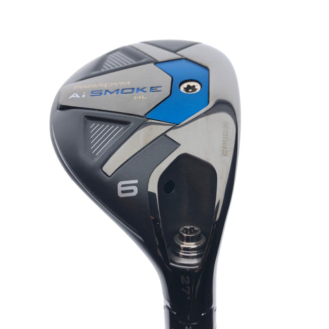 Used Callaway Paradym Ai Smoke HL 6 Hybrid / 27 Degrees / Stiff Flex - Replay Golf 