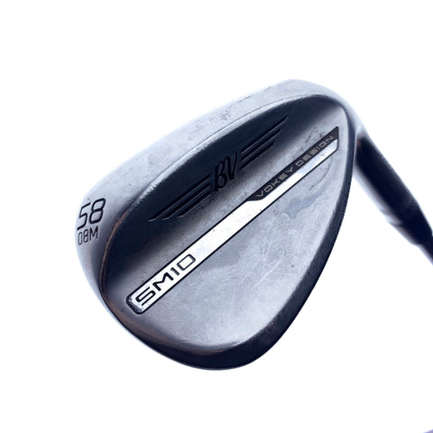 Used Titleist Vokey SM10 Tour Chrome Lob Wedge / 58.0 Degrees / Wedge Flex