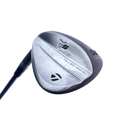 Used TaylorMade Milled Grind 5 Lob Wedge / 58.0 Degrees / Wedge / Left-Handed